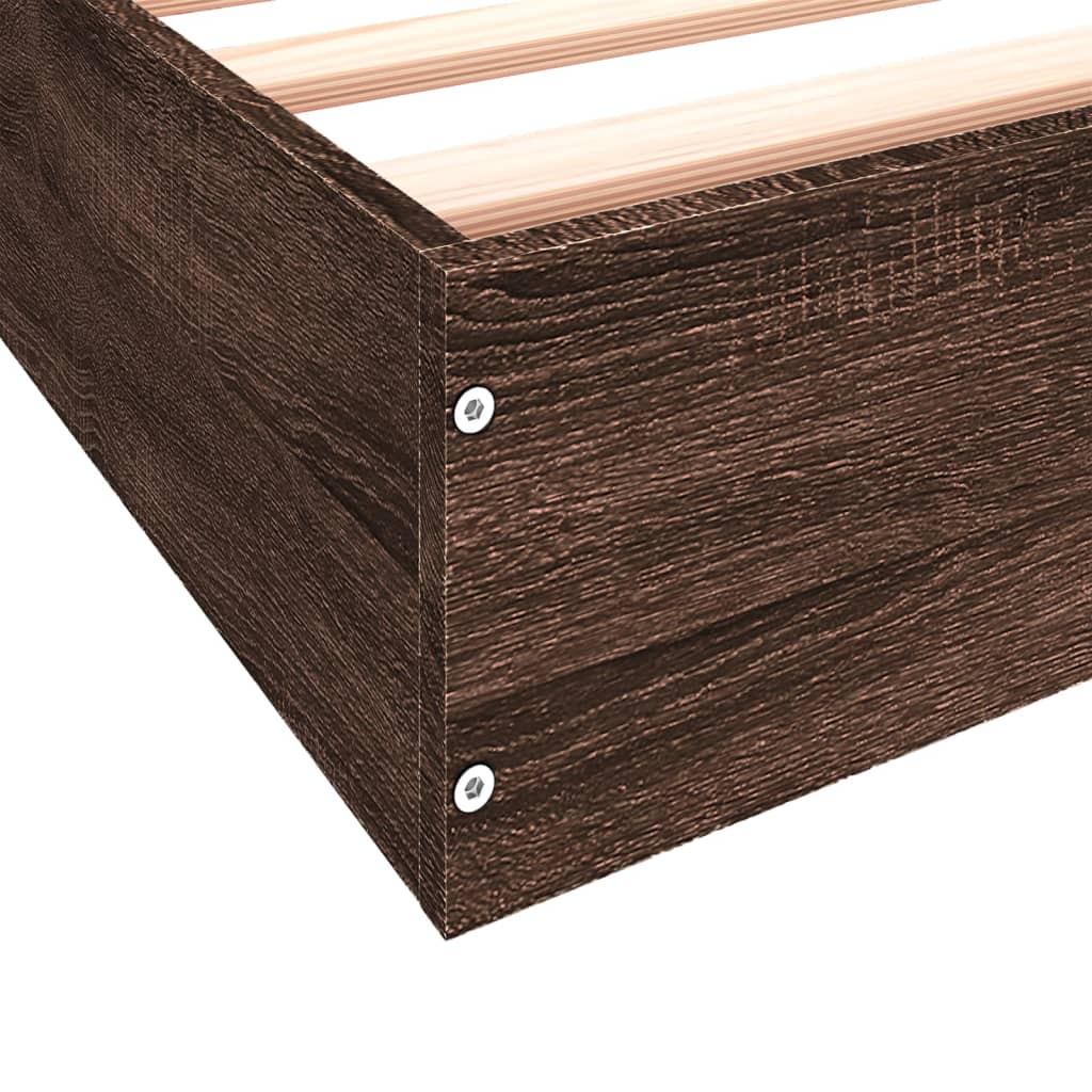 Giroletto senza Materasso Rovere Marrone 75x190cm in Truciolato | homemem39