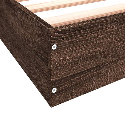 Giroletto senza Materasso Rovere Marrone 75x190cm in Truciolato | homemem39