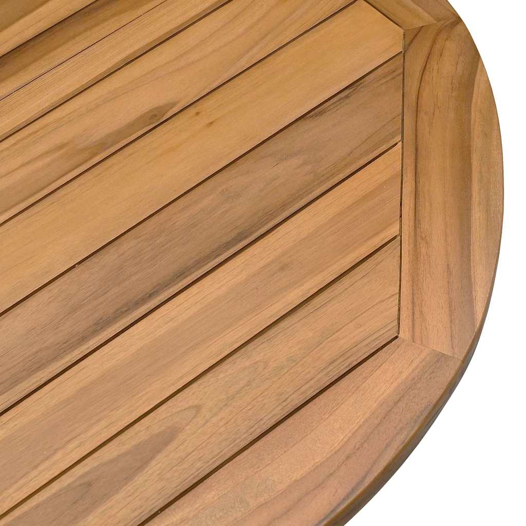 Tavolo da Giardino Ø109x74 cm in Legno Massello di Teak | homemem39