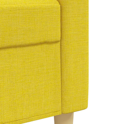 Set di Divani 3 pz Giallo Chiaro in Tessuto | homemem39