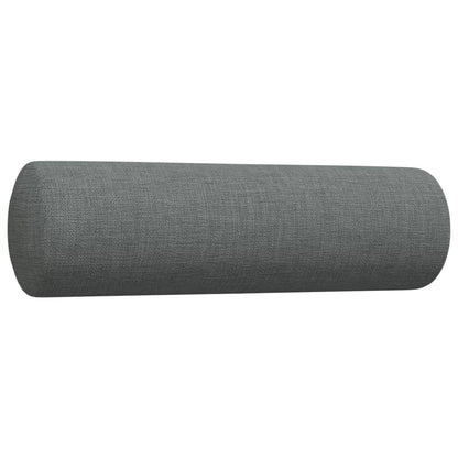 Set di Divani 3 pz con Cuscini Grigio Scuro in Tessuto | homemem39