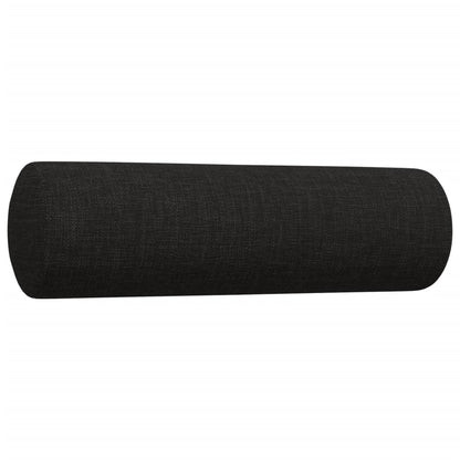 Set Divani 3 pz con Cuscini Decorativi Nero in Tessuto | homemem39