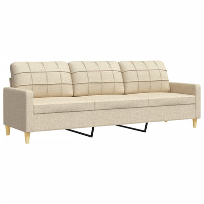 Set di Divani 2 pz Crema in Tessuto | homemem39
