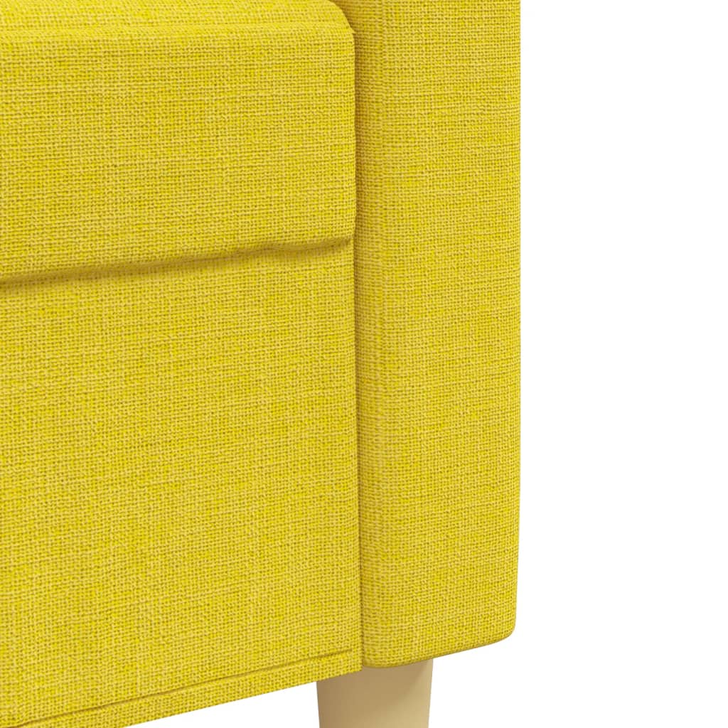 Set di Divani 2 pz Giallo Chiaro in Tessuto | homemem39