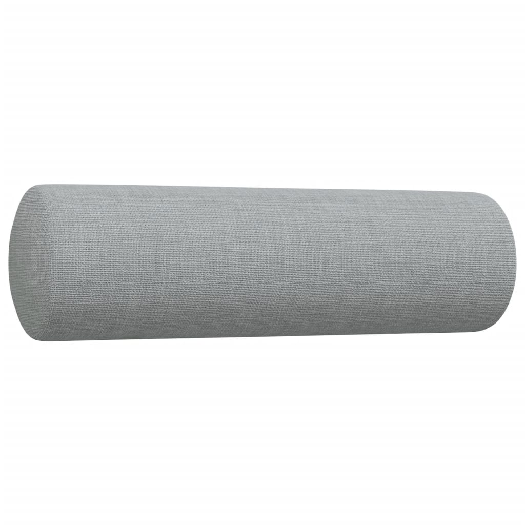 Set Divani 2 pz con Cuscini Decorativi Grigio Chiaro in Tessuto | homemem39