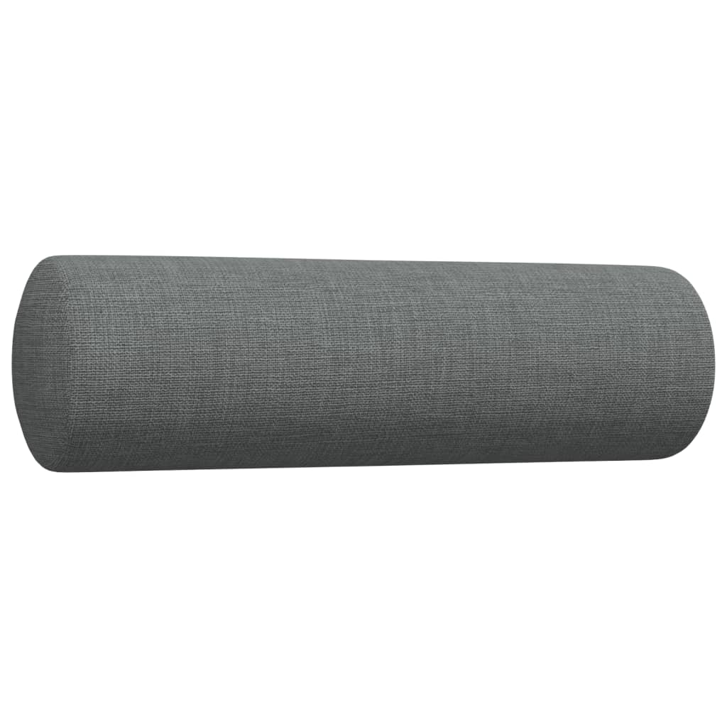 Set di Divani 2 pz con Cuscini Grigio Scuro in Tessuto | homemem39