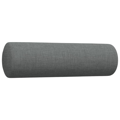 Set di Divani 2 pz con Cuscini Grigio Scuro in Tessuto | homemem39