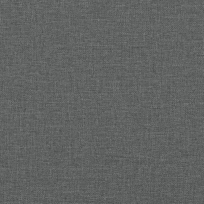 Set Divani 3 pz con Poggiapiedi e Cuscini Grigio Scuro Tessuto | homemem39