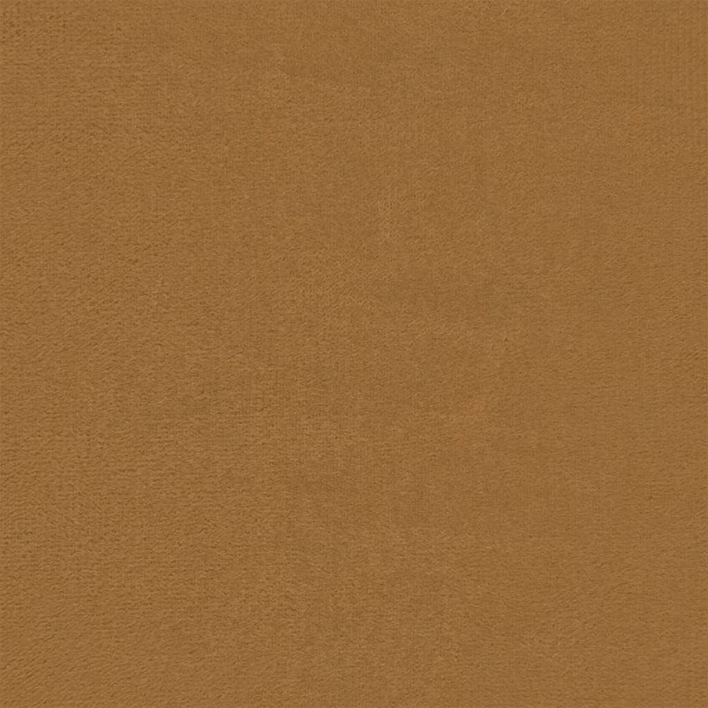 Set di Divani 3 pz con Cuscini Marrone in Velluto