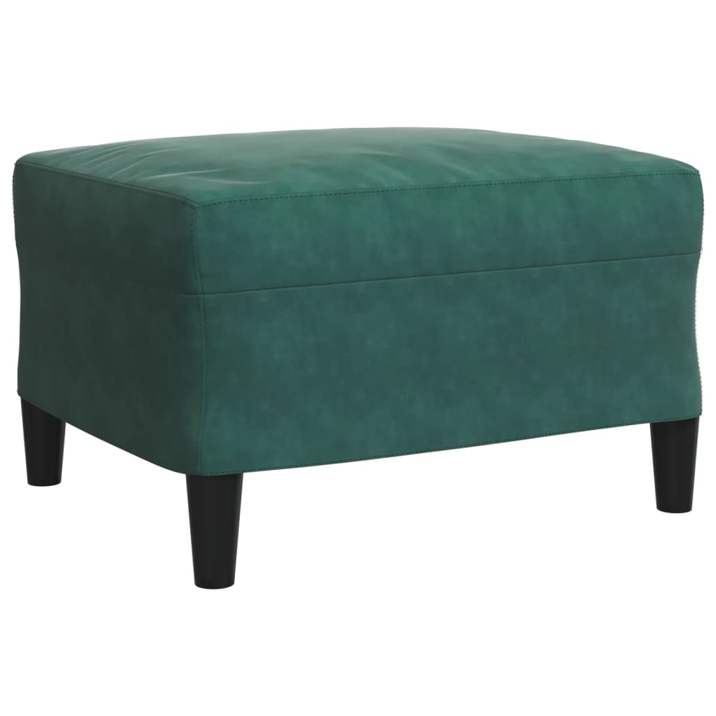 Set di Divani 4 pz con Cuscini Verde scuro in Velluto