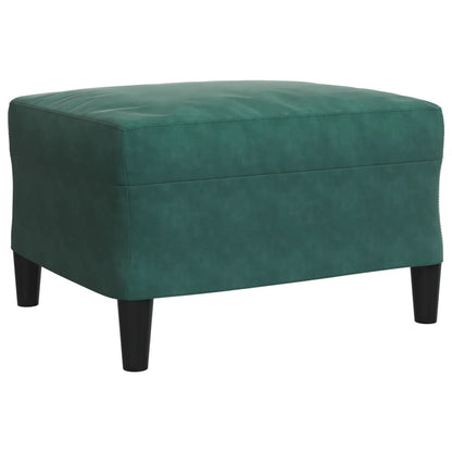 Set di Divani 4 pz con Cuscini Verde scuro in Velluto