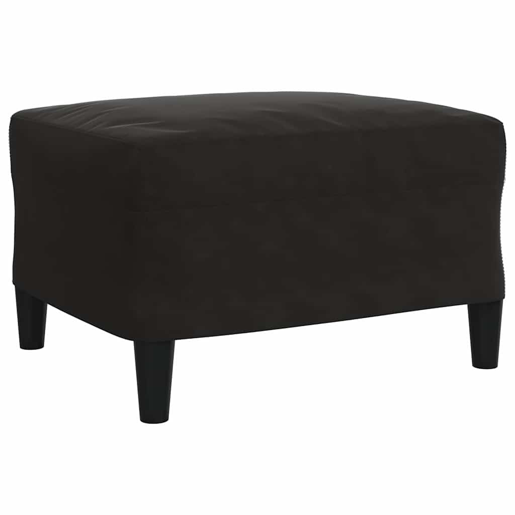 Set di Divani 4 pz con Cuscini Nero in Velluto | homemem39