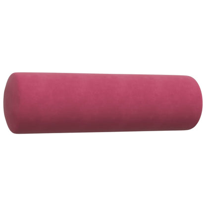 Set di Divani 3 pz con Cuscini e Rinforzi Rosso Vino in Velluto | homemem39