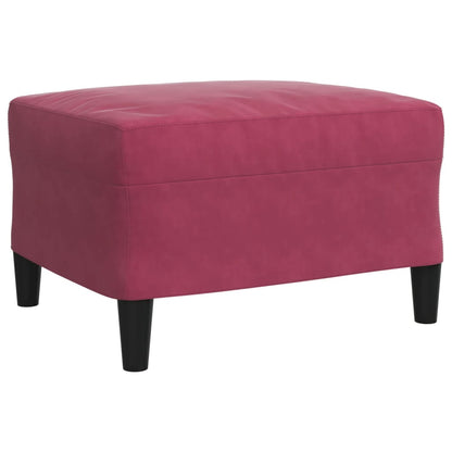 Set di Divani 4 pz con Cuscini e Rinforzi Rosso Vino in Velluto | homemem39
