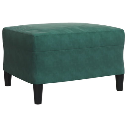 Set di Divani 3 pz con Cuscini Verde scuro in Velluto