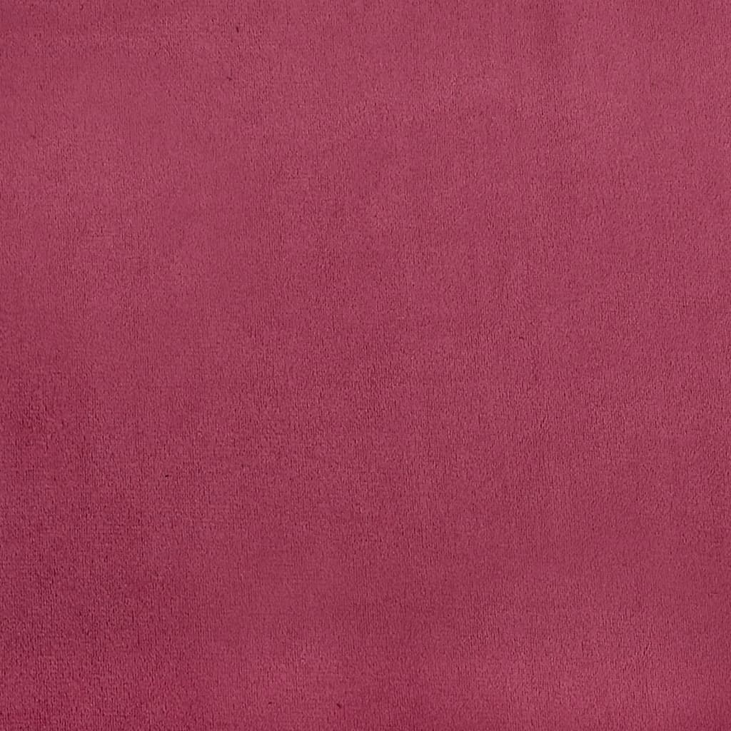 Set di Divani 3 pz con Cuscini e Rinforzi Rosso Vino in Velluto | homemem39