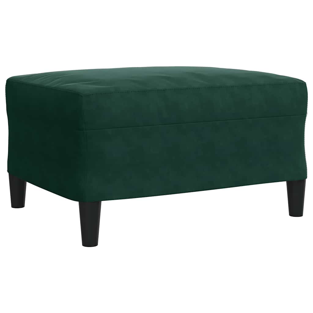 Set di Divani 4 pz con Cuscini Verde scuro in Velluto | homemem39