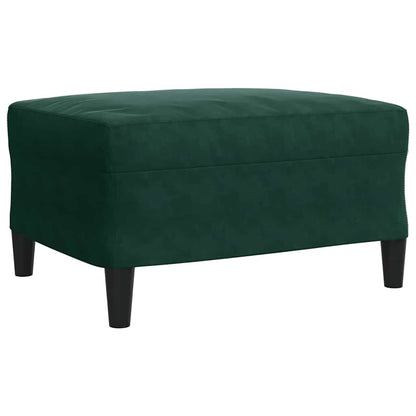 Set di Divani 4 pz con Cuscini Verde scuro in Velluto | homemem39
