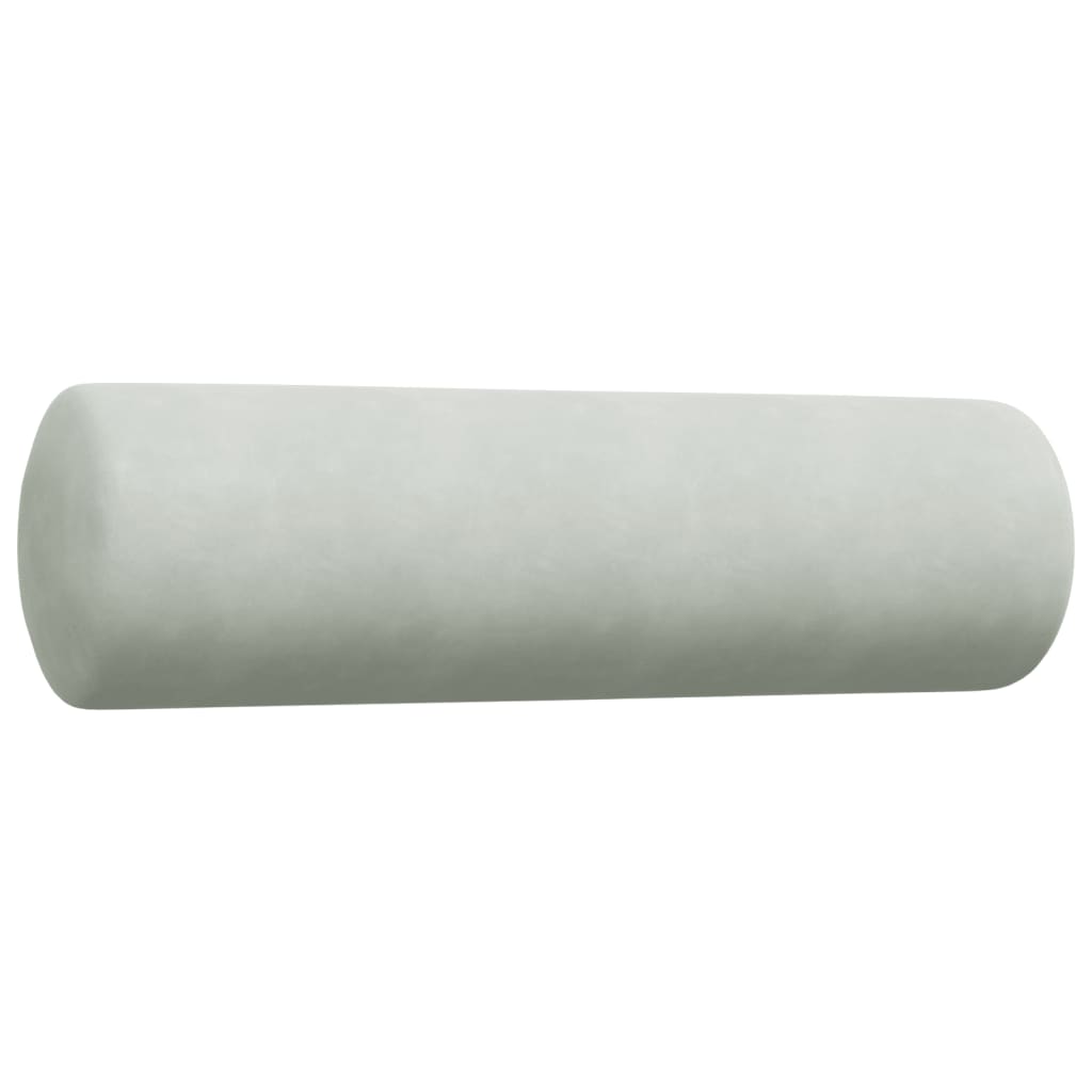Set di Divani 3 pz con Cuscini e Rinforzi Grigio Chiaro Velluto | homemem39