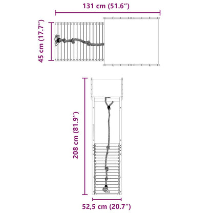 Set da Gioco da Esterno in Legno Massello di Pino