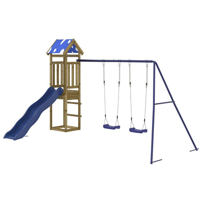 Set da Gioco da Esterno in Legno di Pino Impregnato