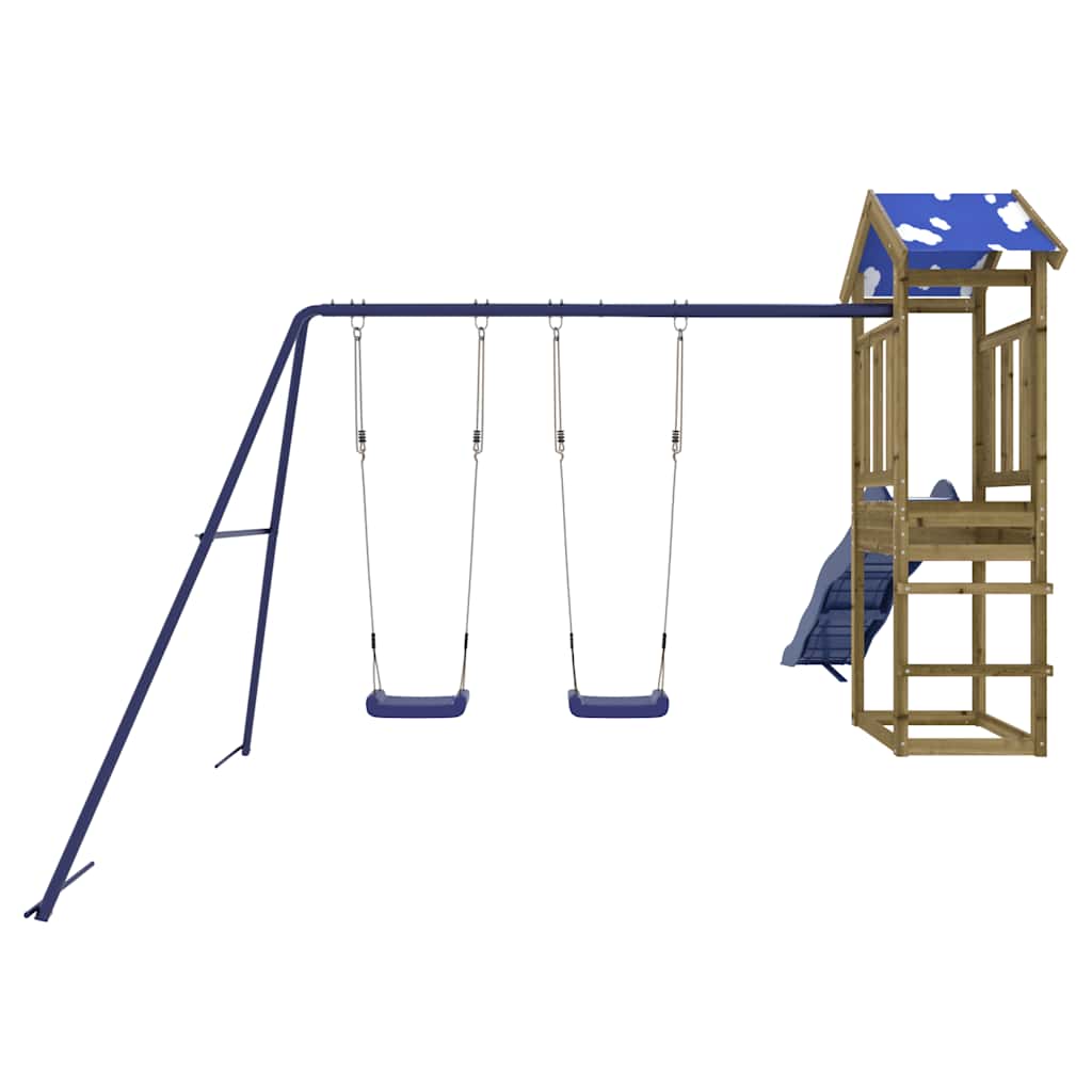 Set da Gioco da Esterno in Legno di Pino Impregnato