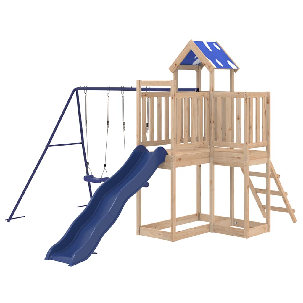 Set da Gioco da Esterno in Legno Massello di Pino | homemem39