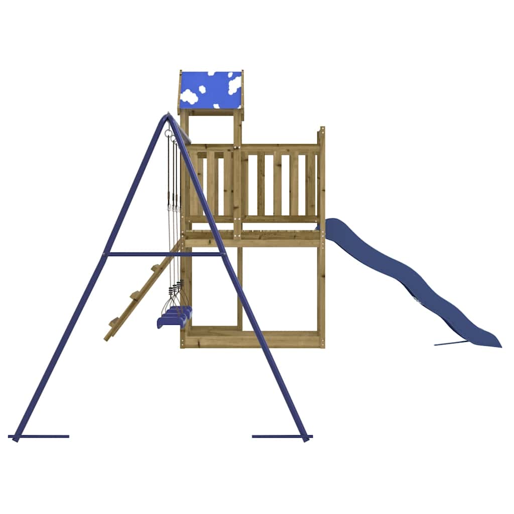 Set da Gioco da Esterno in Legno di Pino Impregnato | homemem39