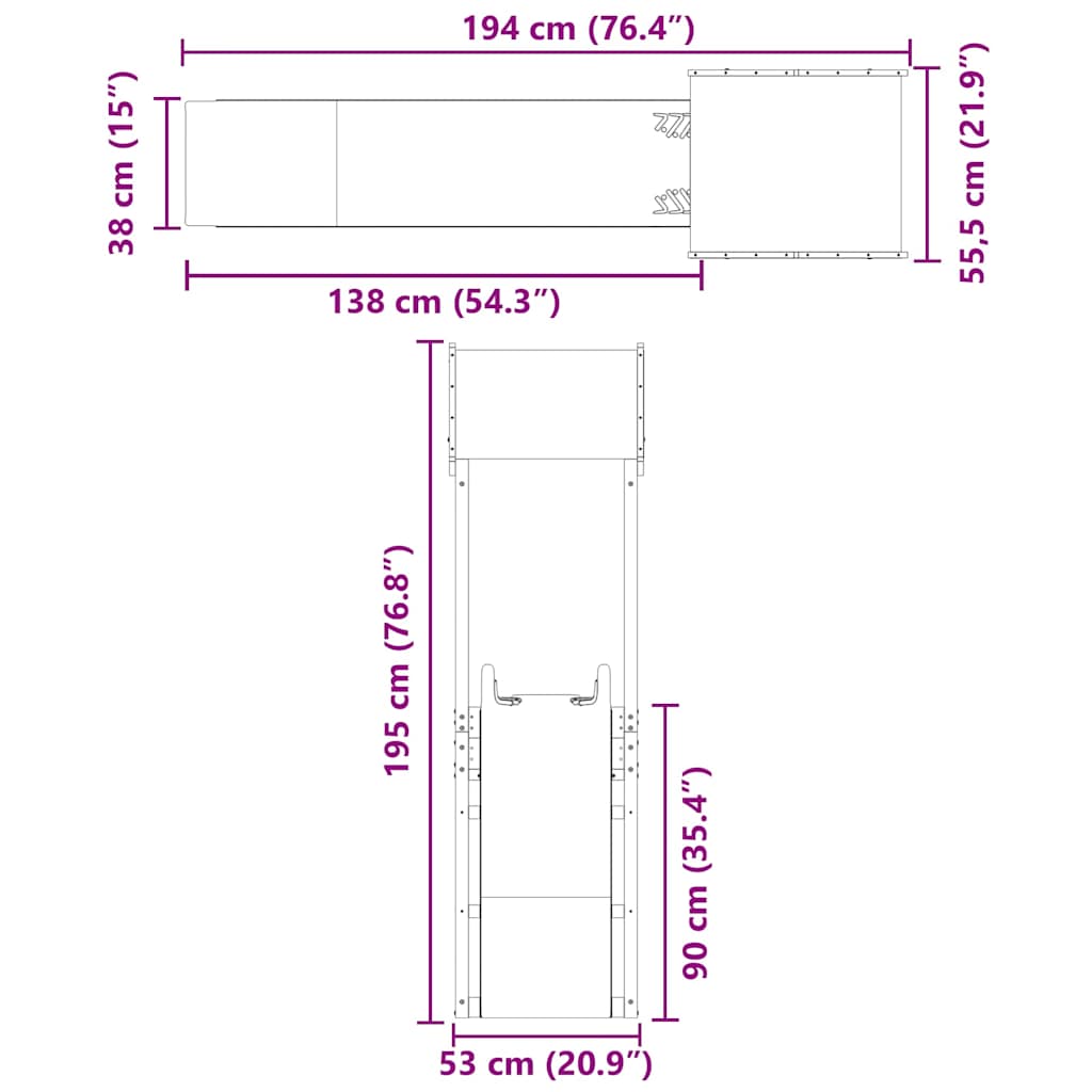 Set da Gioco da Esterno in Legno Massello di Pino | homemem39