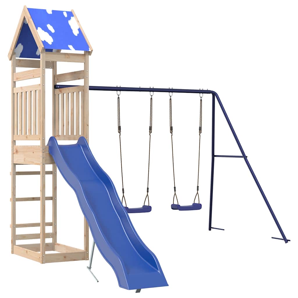 Set da Gioco da Esterno in Legno Massello di Pino | homemem39