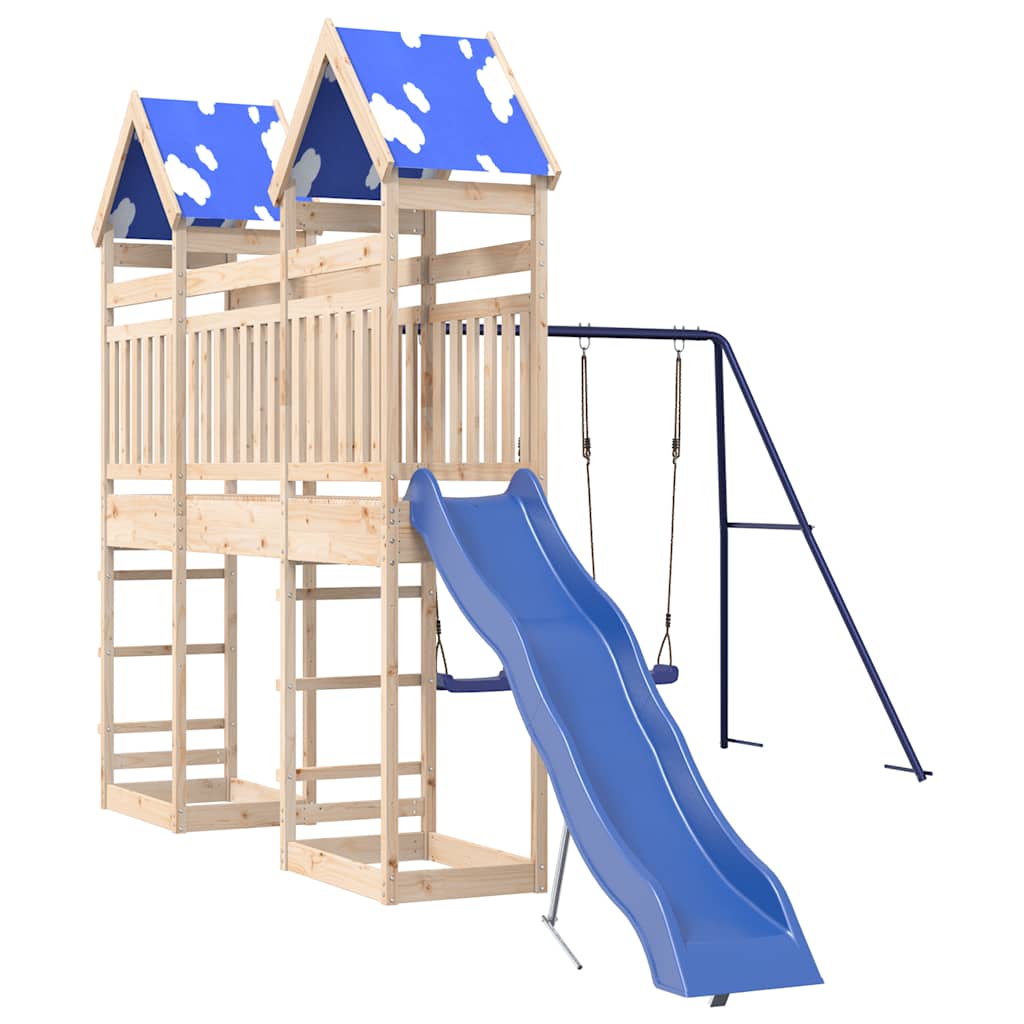 Set da Gioco da Esterno in Legno Massello di Pino | homemem39