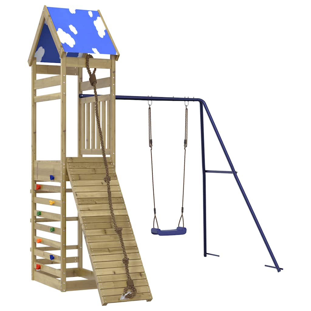 Set da Gioco da Esterno in Legno di Pino Impregnato | homemem39