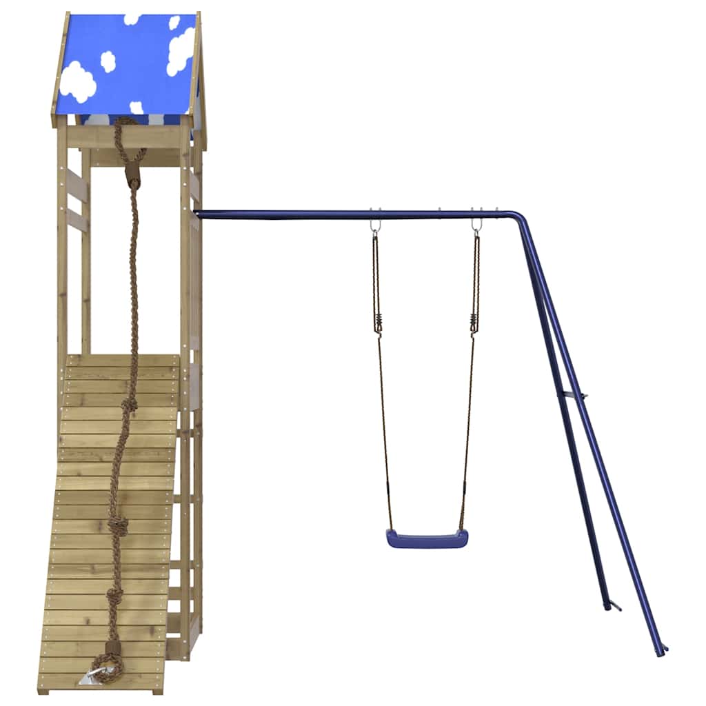 Set da Gioco da Esterno in Legno di Pino Impregnato | homemem39