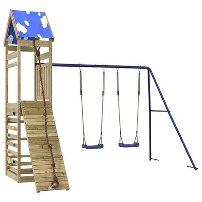 Set da Gioco da Esterno in Legno di Pino Impregnato | homemem39