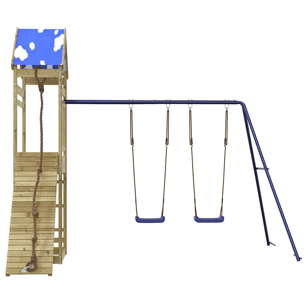 Set da Gioco da Esterno in Legno di Pino Impregnato | homemem39