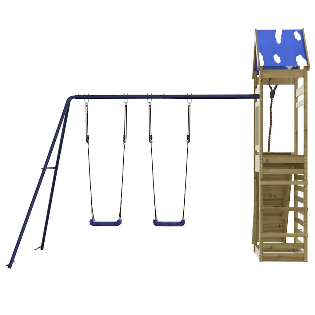 Set da Gioco da Esterno in Legno di Pino Impregnato | homemem39