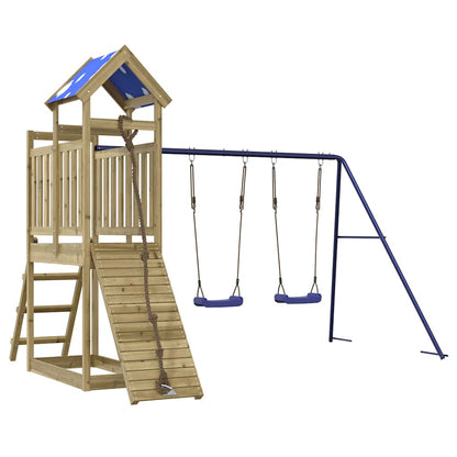 Set da Gioco da Esterno in Legno di Pino Impregnato | homemem39