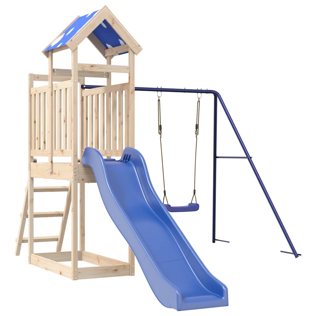 Set da Gioco da Esterno in Legno Massello di Pino | homemem39