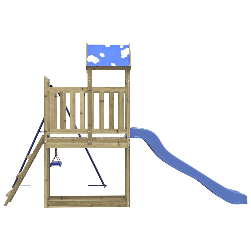 Set da Gioco da Esterno in Legno di Pino Impregnato | homemem39