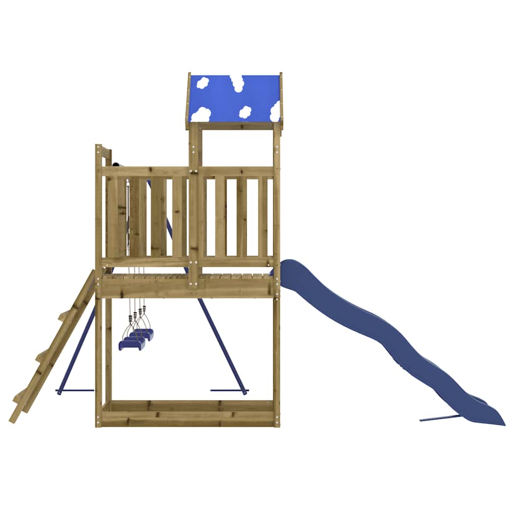 Set da Gioco da Esterno in Legno di Pino Impregnato | homemem39