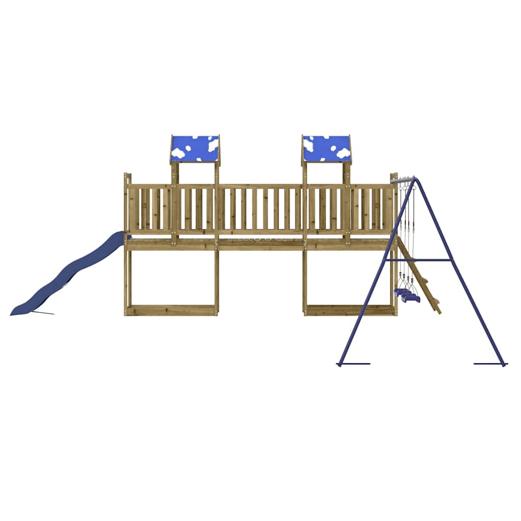 Set da Gioco da Esterno in Legno di Pino Impregnato | homemem39