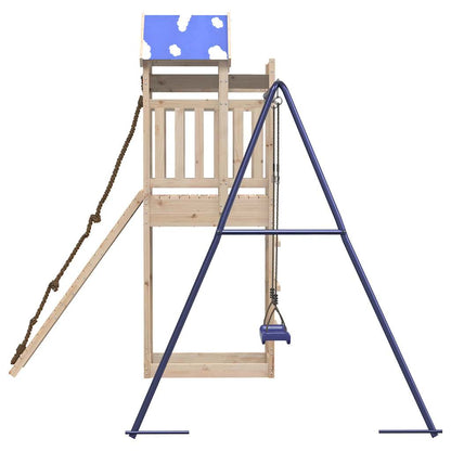 Set da Gioco da Esterno in Legno Massello di Pino