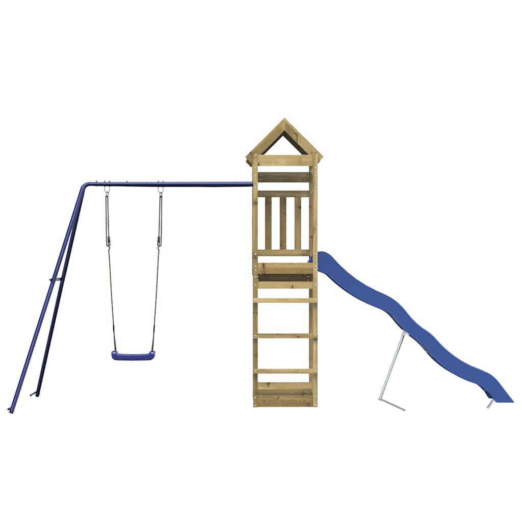 Set da Gioco da Esterno in Legno di Pino Impregnato | homemem39