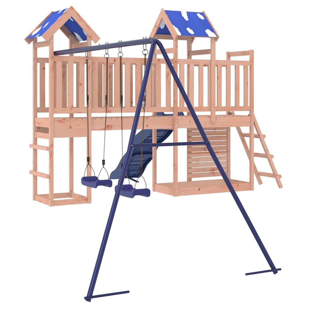 Set da Gioco da Esterno in Legno Massello di Douglas