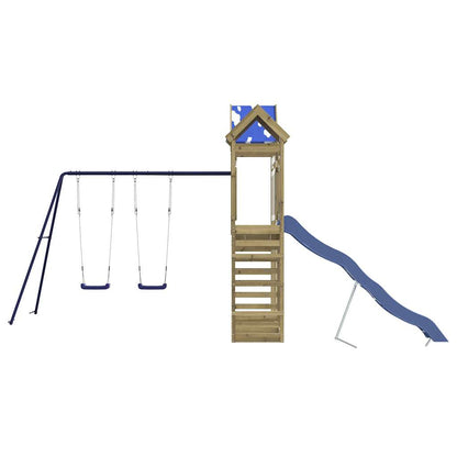 Set da Gioco da Esterno in Legno di Pino Impregnato