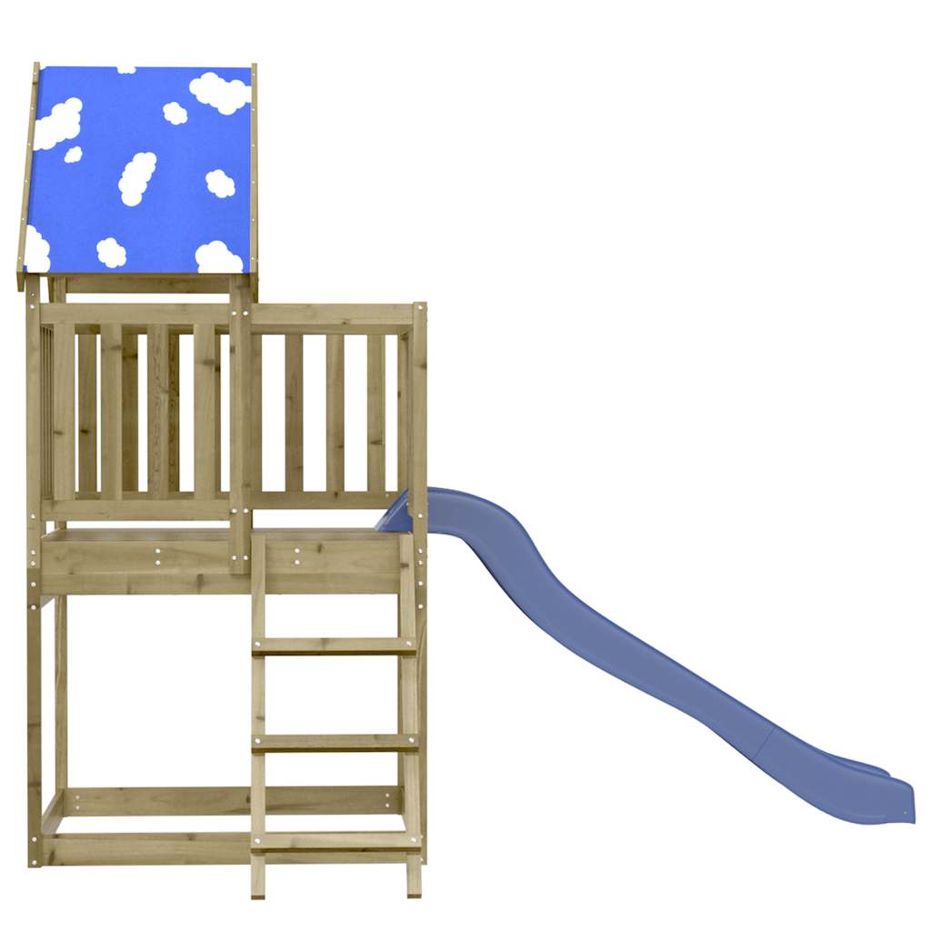 Set da Gioco da Esterno in Legno di Pino Impregnato