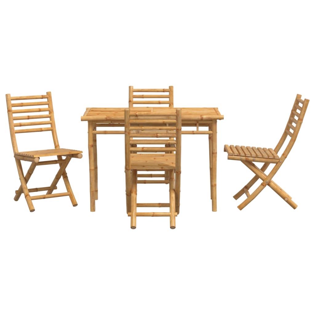Set da Pranzo da Giardino 5 pz in Bambù - homemem39