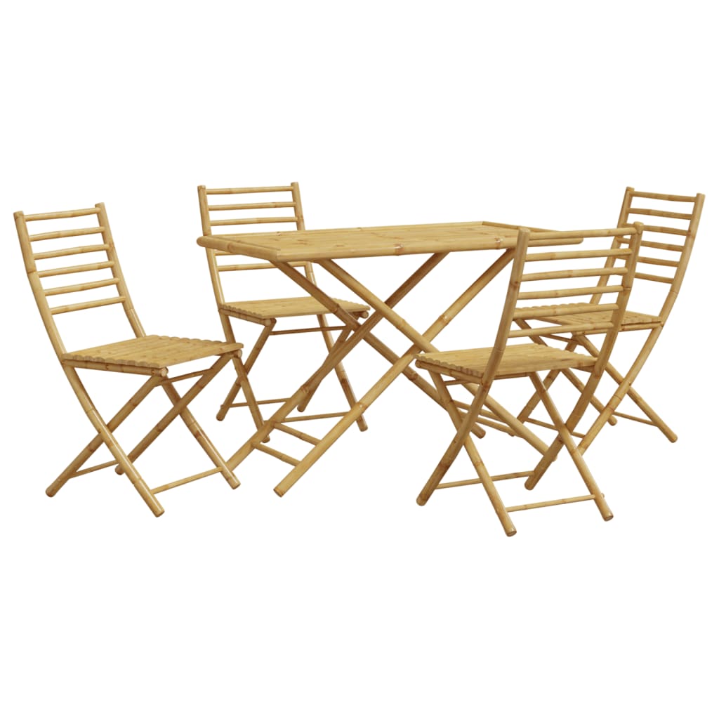 Set da Pranzo da Giardino 5 pz in Bambù - homemem39