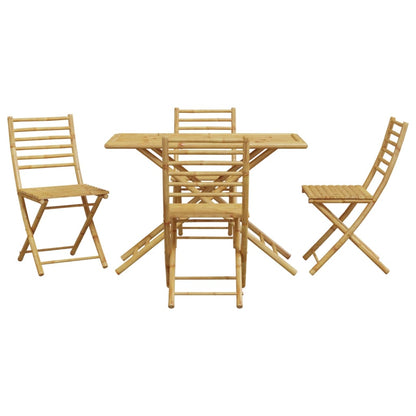 Set da Pranzo da Giardino 5 pz in Bambù - homemem39