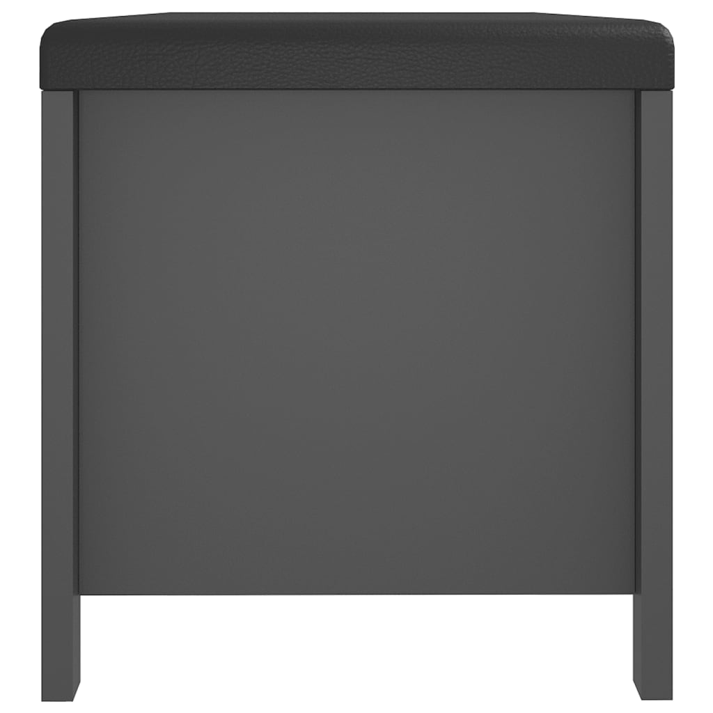 Scatola portaoggetti con Cuscino Grigia 105x40x45 cm | homemem39